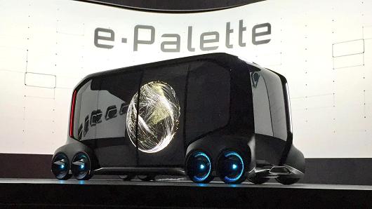 CES 2018’de Toyota Toyota e-palette CES 2018