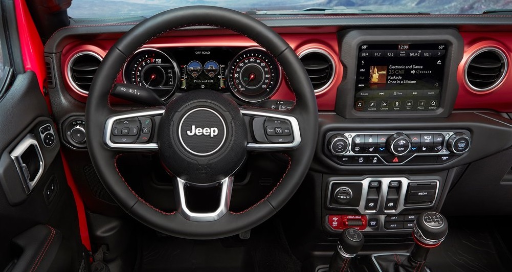 Jeep Wrangler ön konsol