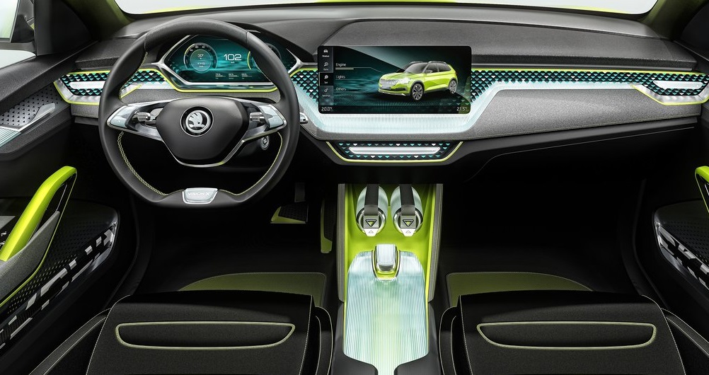 Skoda Vision X Concept Ön Konsolu