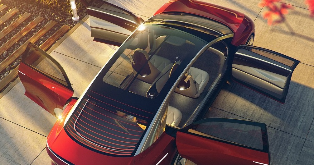Volkswagen ID Vizzion Concept Üst Görünümü
