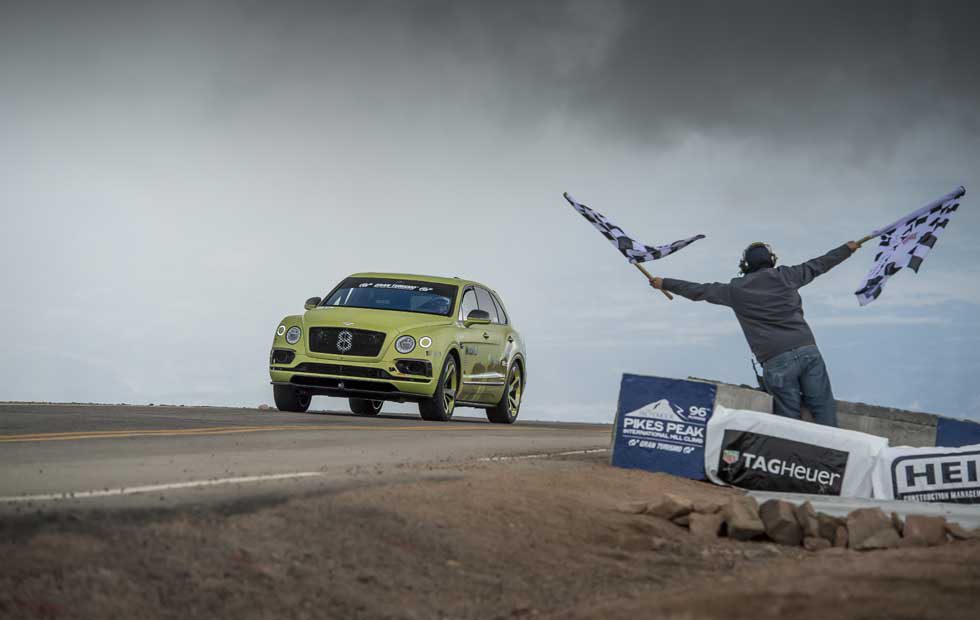 Bentley Bentayga, Pikes Peak’te rekor kırdı