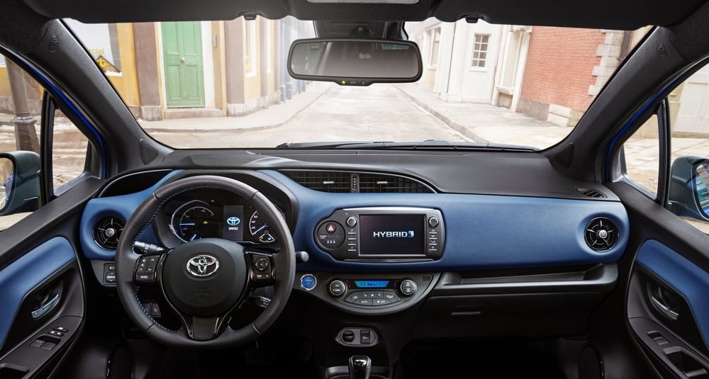 Toyota Yaris on konsol detaylari