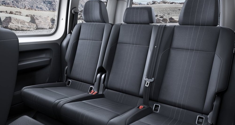 Volkswagen Caddy arka koltukların görünümü
