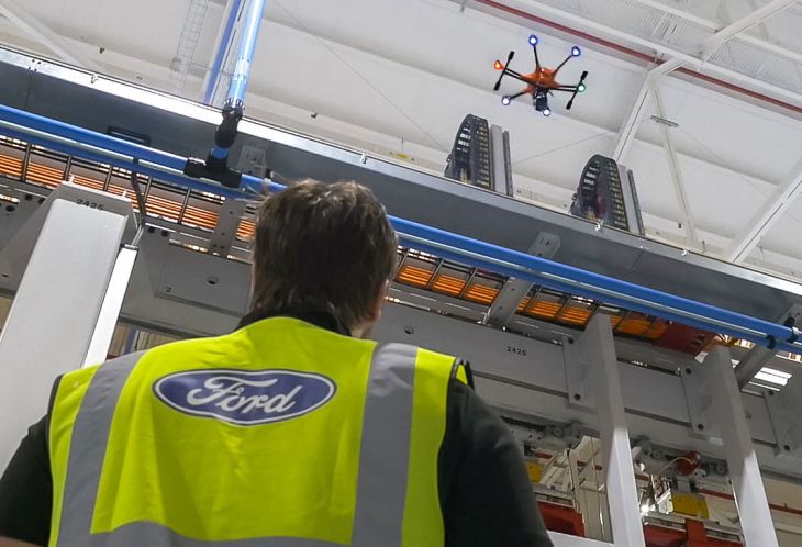 Ford, İngiltere’deki fabrikasını drone’larla denetliyor