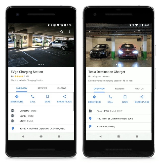 Şarj istasyonları artık Google Haritalar’da listelenecek