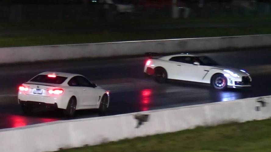 Nissan GT-R ve BMW M440i arasındaki yarış kötü bitti