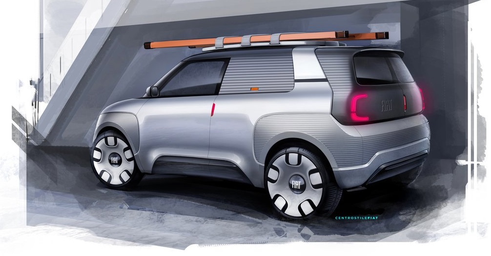 Fiat Centoventi konsept arka görünümü