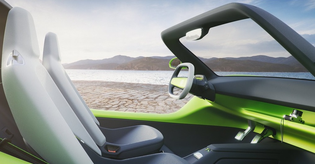 VW ID Buggy ön konsol görünümü