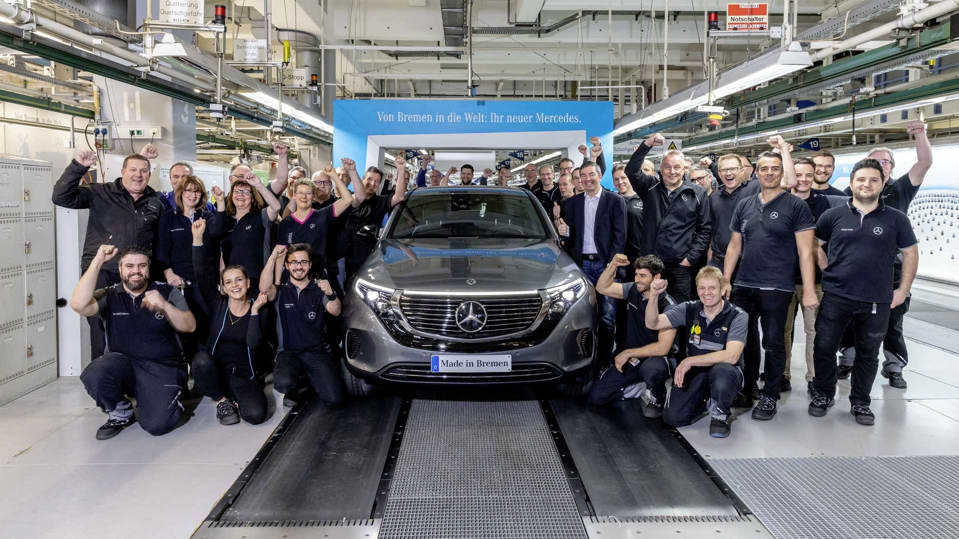 Mercedes elektrikli EQC’nin üretimine nihayet başladı