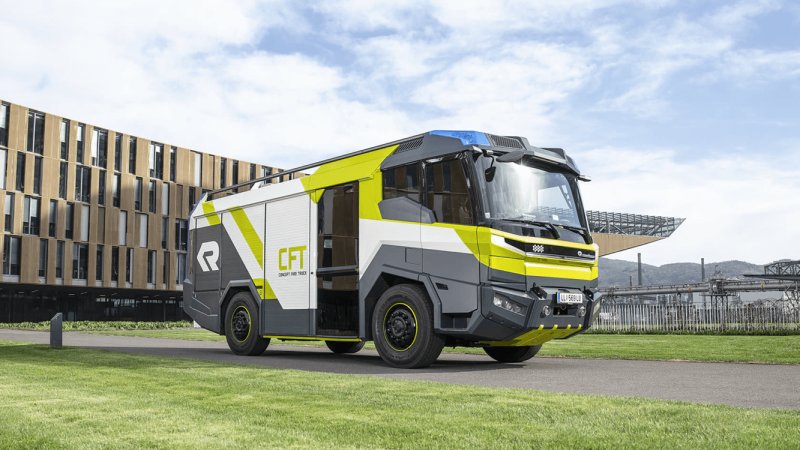 Elektrikli itfaiye kamyonu Rosenbauer CFT seri üretime girecek