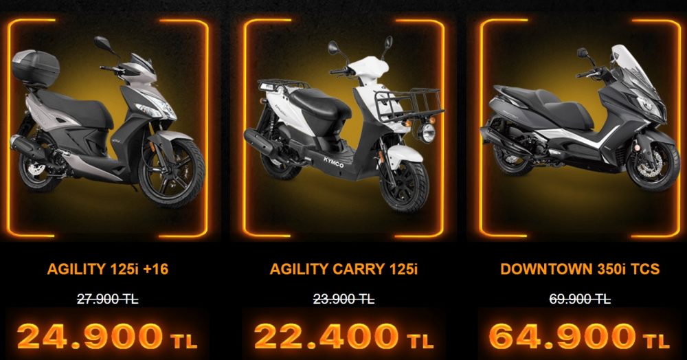 Hepsiburada KYMCO motosiklet indirim kampanyası