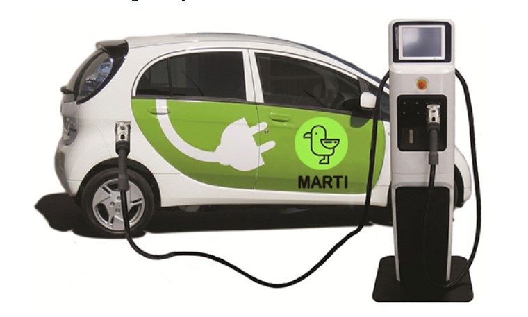Martı Elektrikli Otomobil Hizmeti Başlıyor Martı elektrikli otomobil