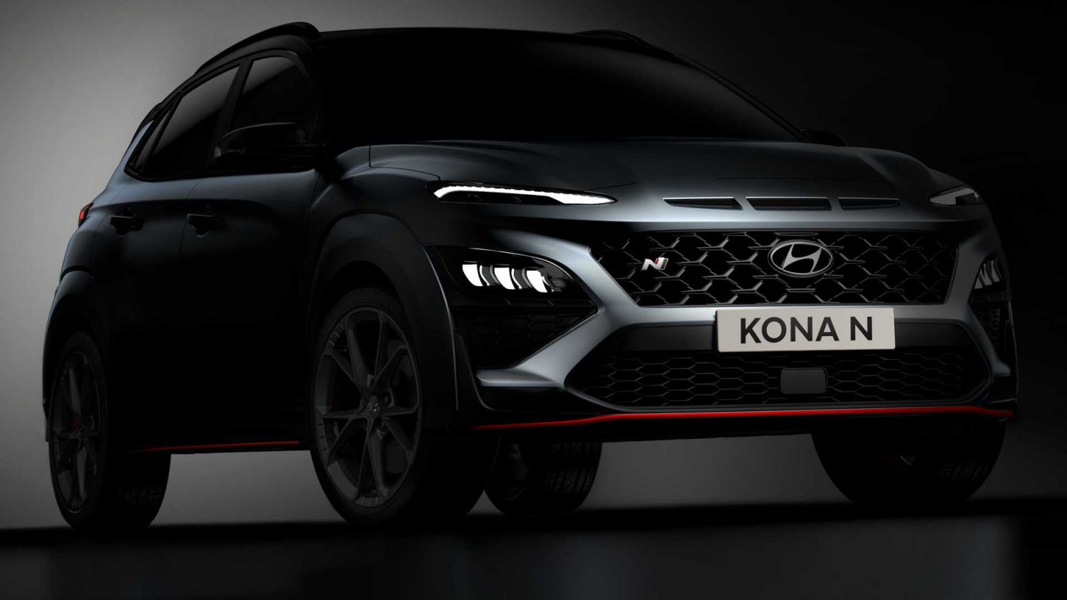 2021 Hyundai Kona N için İlk Görüntüler Paylaşıldı 2021 Hyundai Kona N