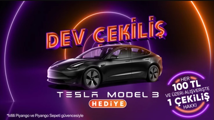 Hepsiburada Tesla Model 3 Veriyor! İşte Şartlar Hepsiburada Tesla Model 3