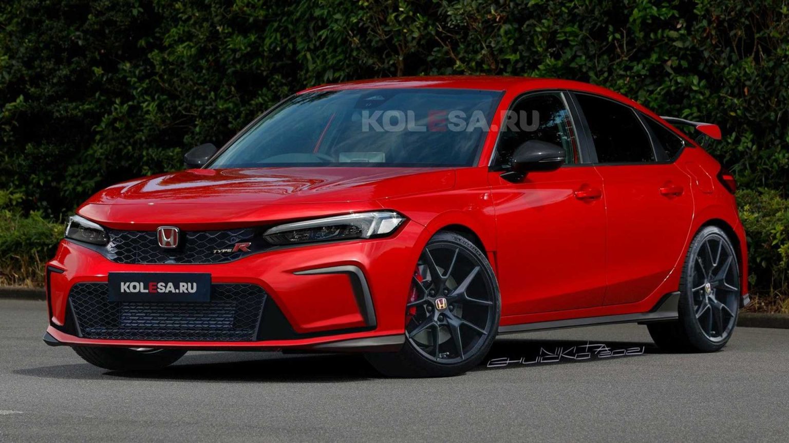 2022 Honda Civic Type R Render Görselleri Ortaya Çıktı 2022 honda civic type r 2