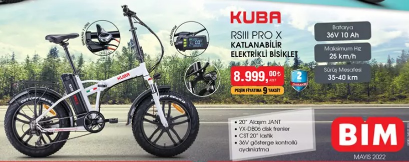 kuba katlanabilir elektrikli bisiklet 2